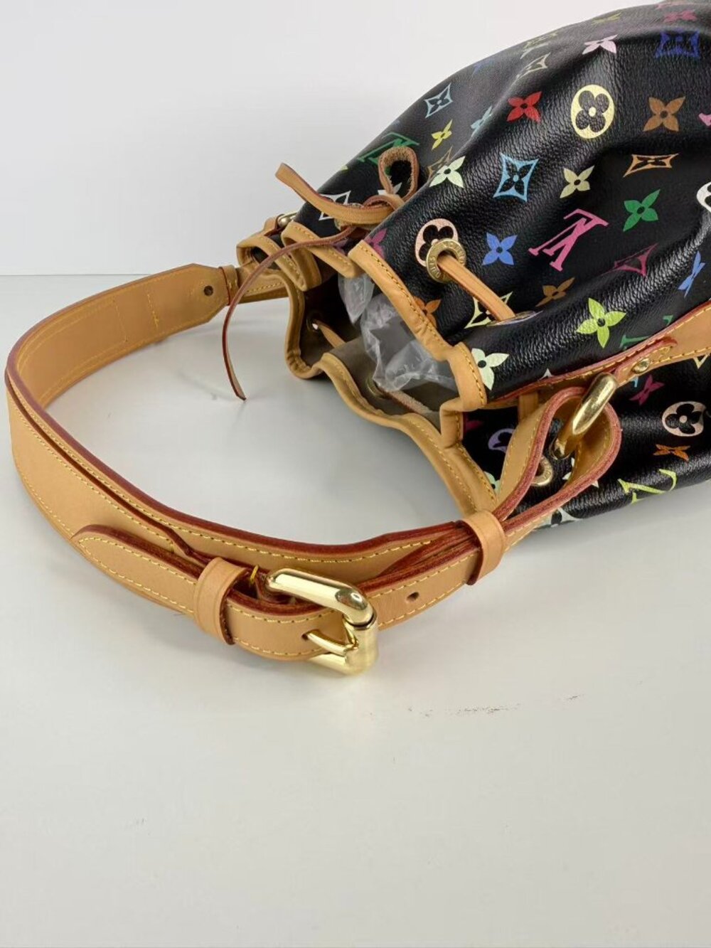 louis vuitton petit noe handbag monogram multicolor - Picture 12 of 13